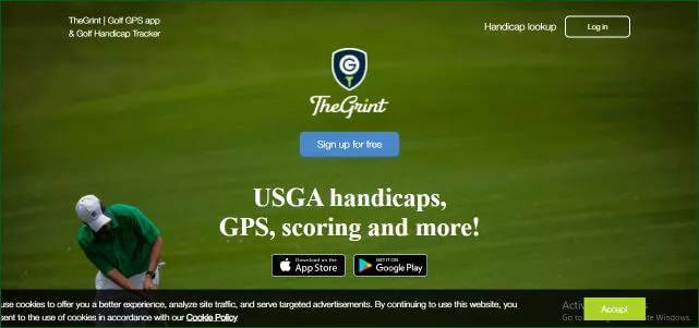 The Grint golf gps app