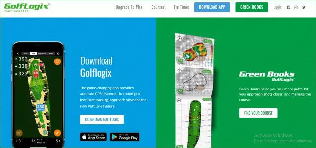 golf logix gps watch app